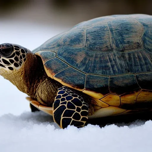 turtle and winter