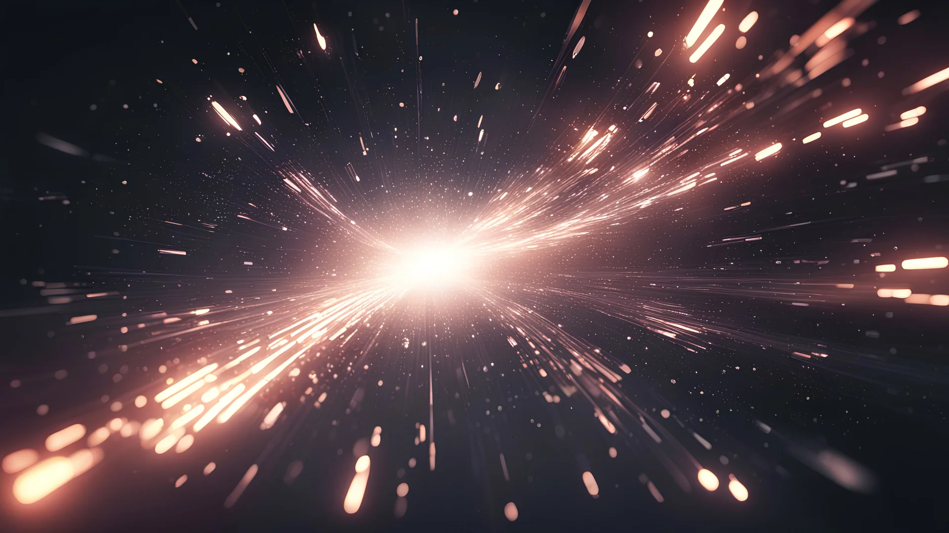 light reflections x-particles 3D cinema 4D redshift dark ray of light, abstract shapes, universe, surrounding, oppression