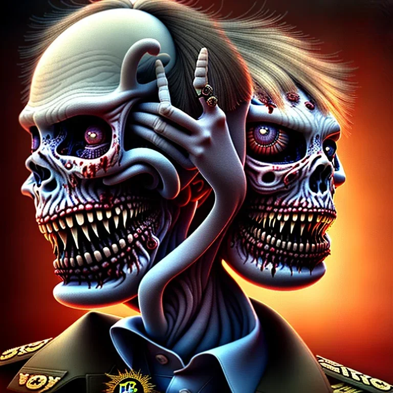 Vladimir putin zombie iron maiden 4k réalisme