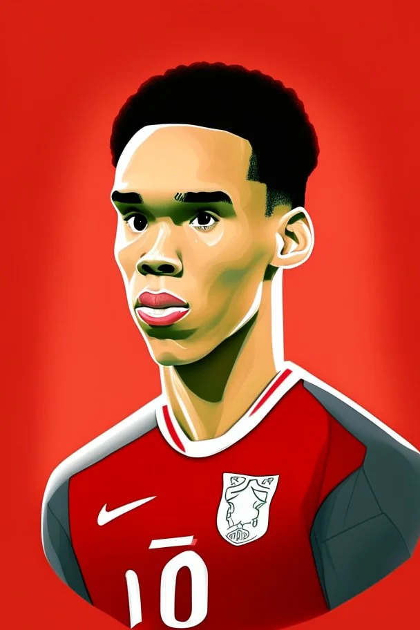 Trent Alexander-Arnold English soccer player player 2d cartoon