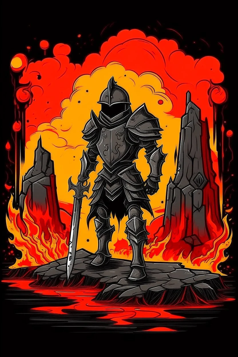 knight in lava land