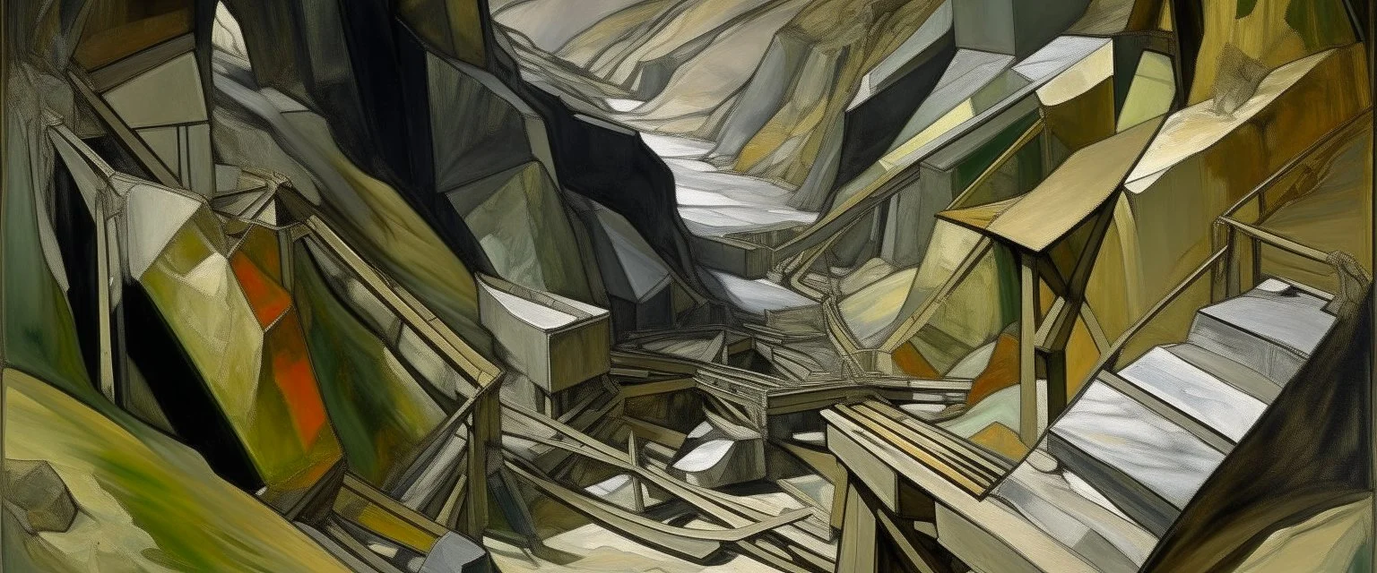 A silver iron mines painted by Raymond Duchamp-Villon