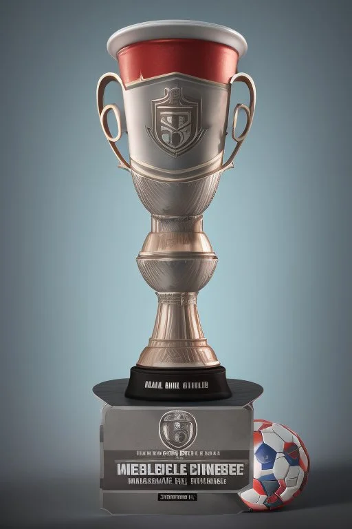 make a winner diploma of the football cup with the name Milo Cup