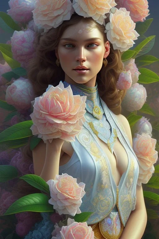 gardenia flowers, colorful, psychedelic, intricate, elegant, highly detailed, digital painting, artstation, concept art, smooth, sharp focus, illustration, art by artgerm and greg rutkowski and alphonse mucha