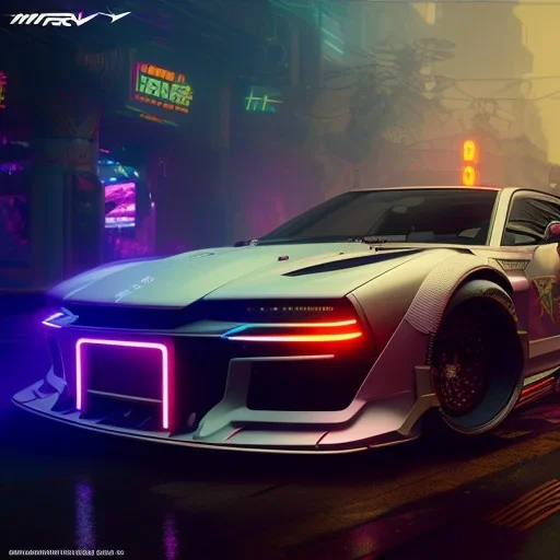 cyberpunk hyper car,cyberpunk 2077,center composition, ultra realistic,shiny, smooth, studio quality, octane render, Surrealism, Triadic colour scheme,glow-stick, ambient lighting,nightclub lighting, polaroid, 100mm, --ar 1:1 --v4