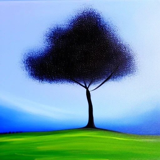 landscape tree painting sky