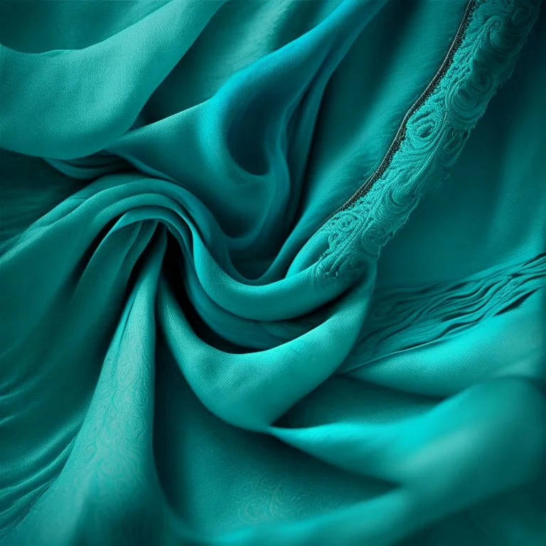 turquoise cloth