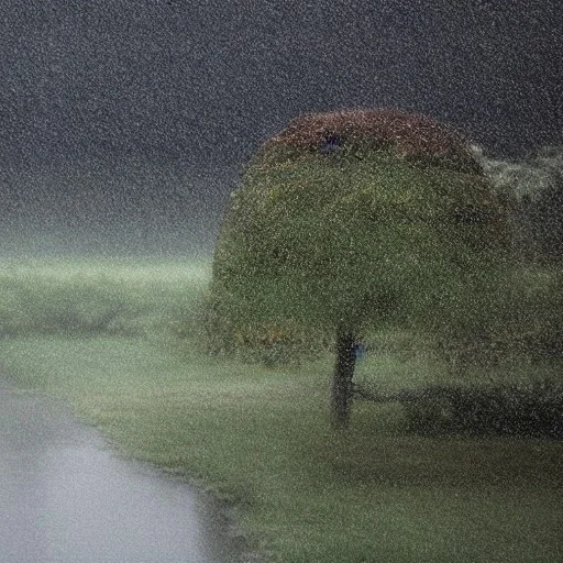 landscape rain