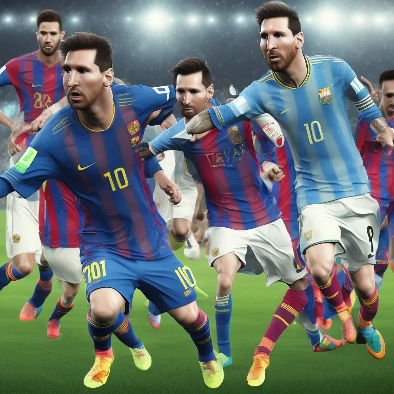 lionel Messi world cup championship, 8k, realistic, highly detailed