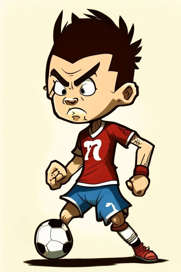 Yuan Wesa Footballer cartoon 2d