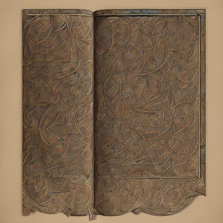 Book of Kells Eusebian Canons, highly detailed illustration, realistic render, 8 k, micro detail, intricate, elegant, centered, digital painting, Artstation, smooth, sharp focus, illustration, artgerm