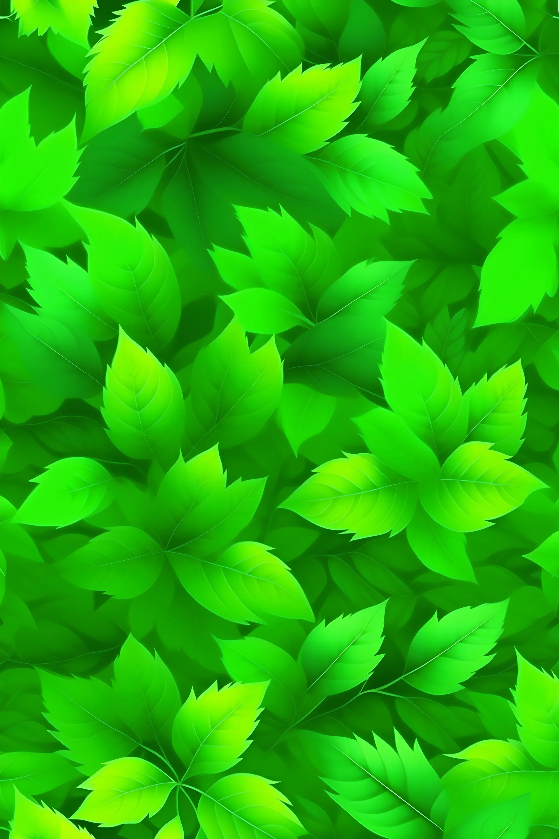 green leaves patern bechind fogg