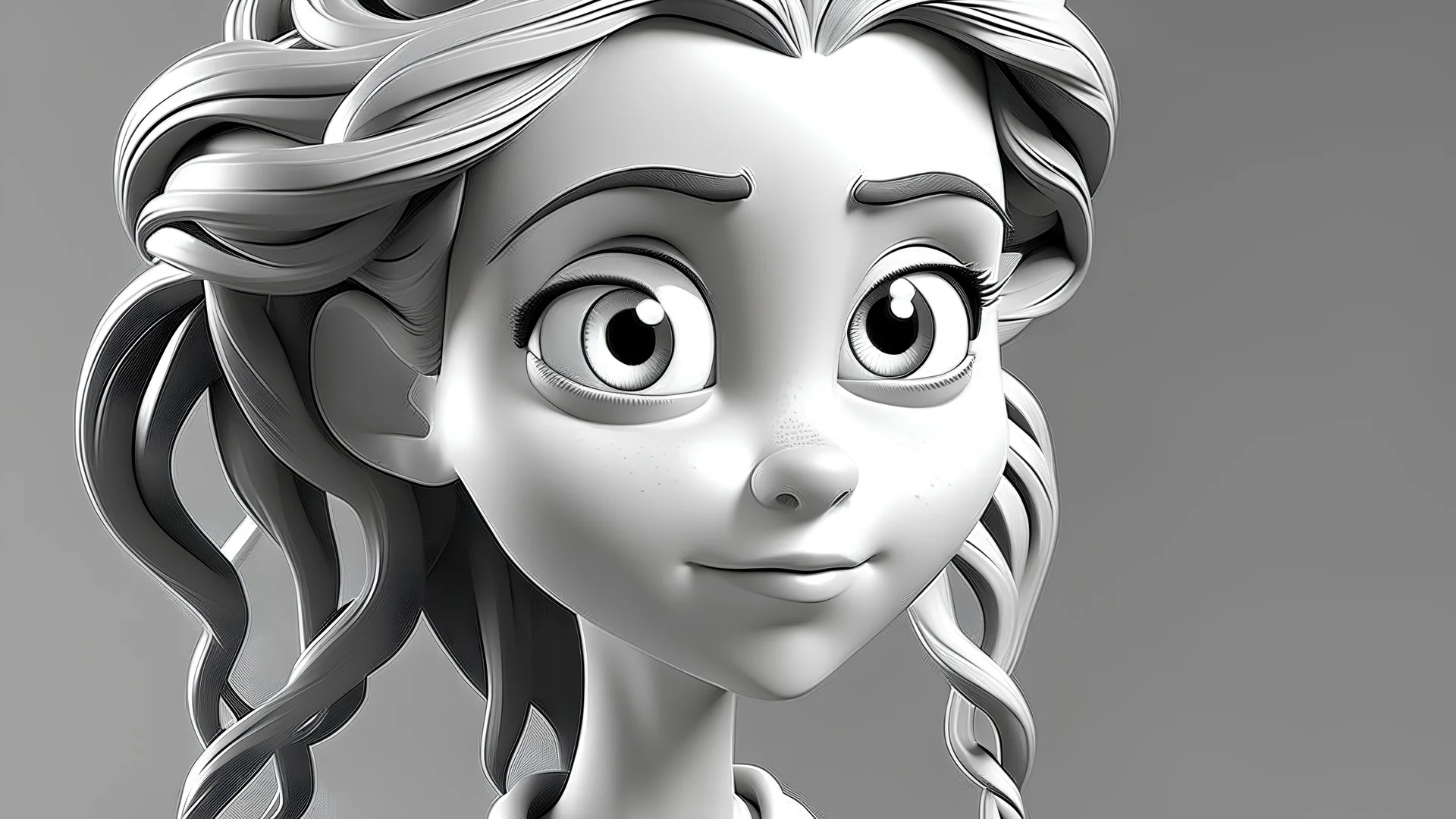 Delphine dessin 3d