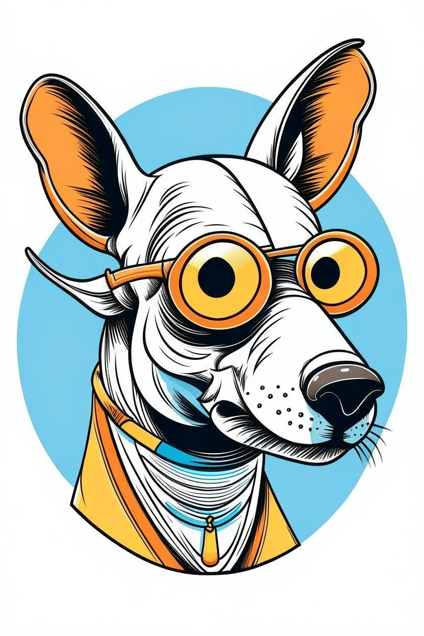 Aardvark wearing sunglasses, Style: Retro 10s, Mood: Groovy, T-shirt design graphic, vector, contour, white background.