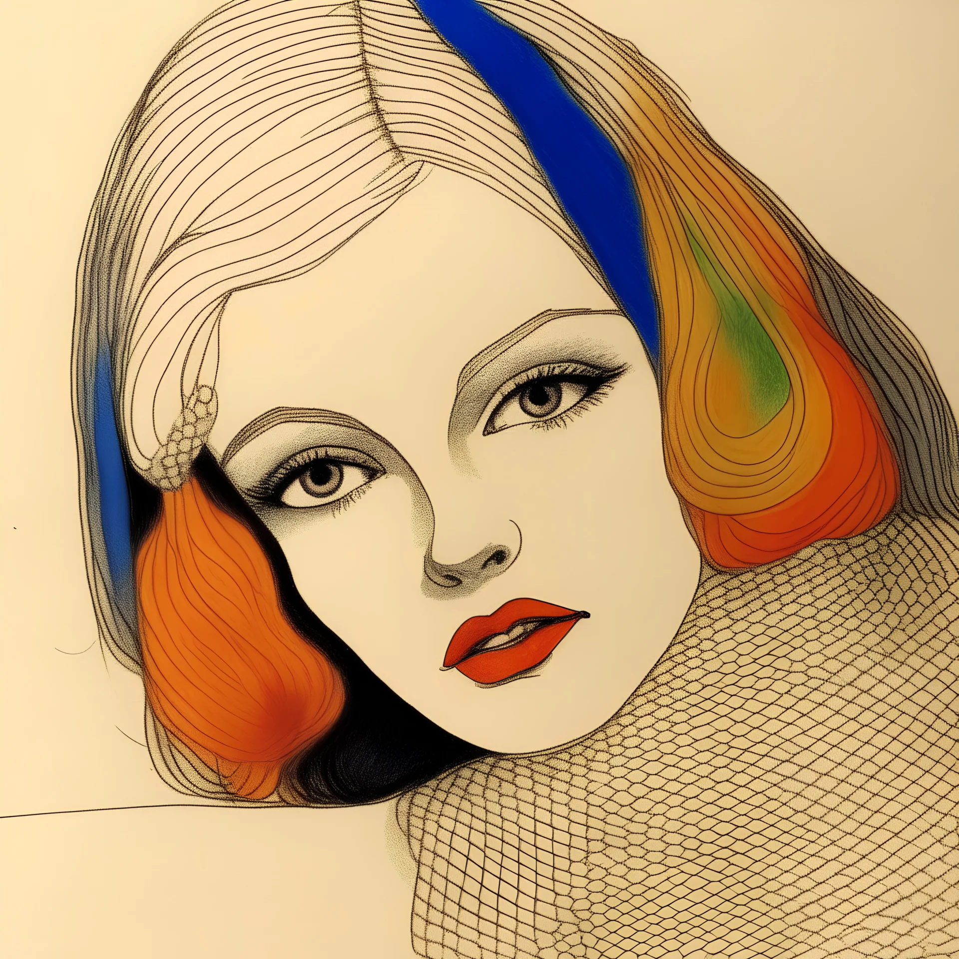 In the style of jean harlow
