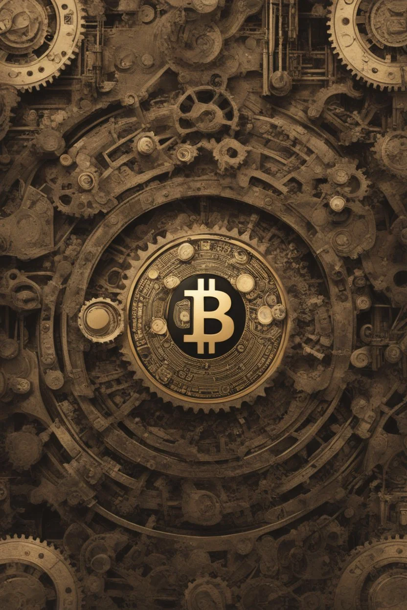 digital masterpiece depicting Bitcoin as the central piece in an intricate clockwork mechanism? The gears and cogs represent different cryptocurrencies, with Bitcoin at the heart, driving the entire system. The 8K resolution would capture the fine details of this unique portrayal, showcasing Bitcoin's integral role in the intricate machinery of the crypto world.