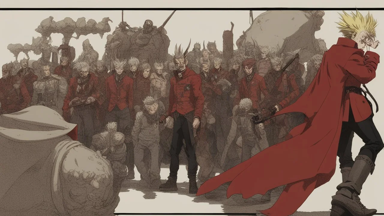 The Vash Stampede in the blood