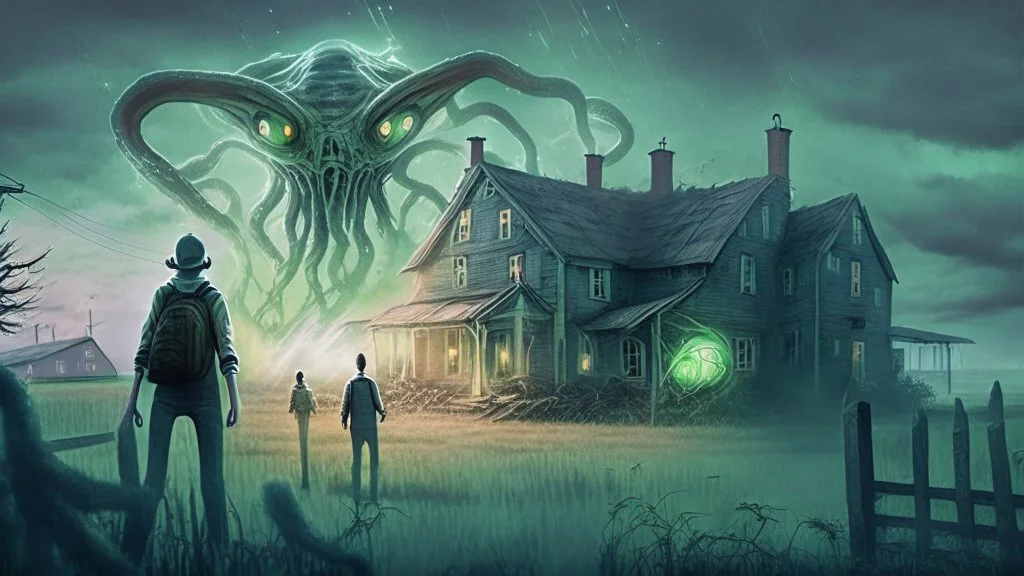 a couple witnesses lovecraftian alien overlords attack farmhouses