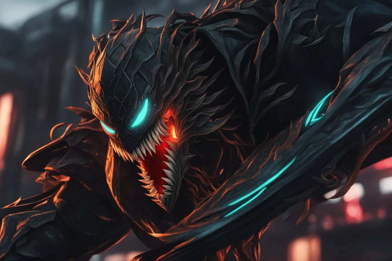 Pyke venom in 8k solo leveling shadow artstyle, pirate them, mask, close picture, sea, neon lights, intricate details, highly detailed, high details, detailed portrait, masterpiece,ultra detailed, ultra quality