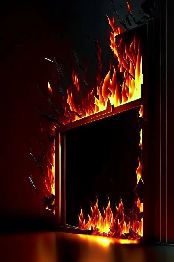 fire around the corners of the screen