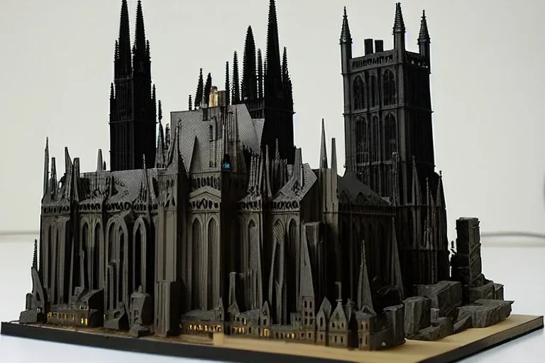 Huge Miniature of Gothic Metropolis