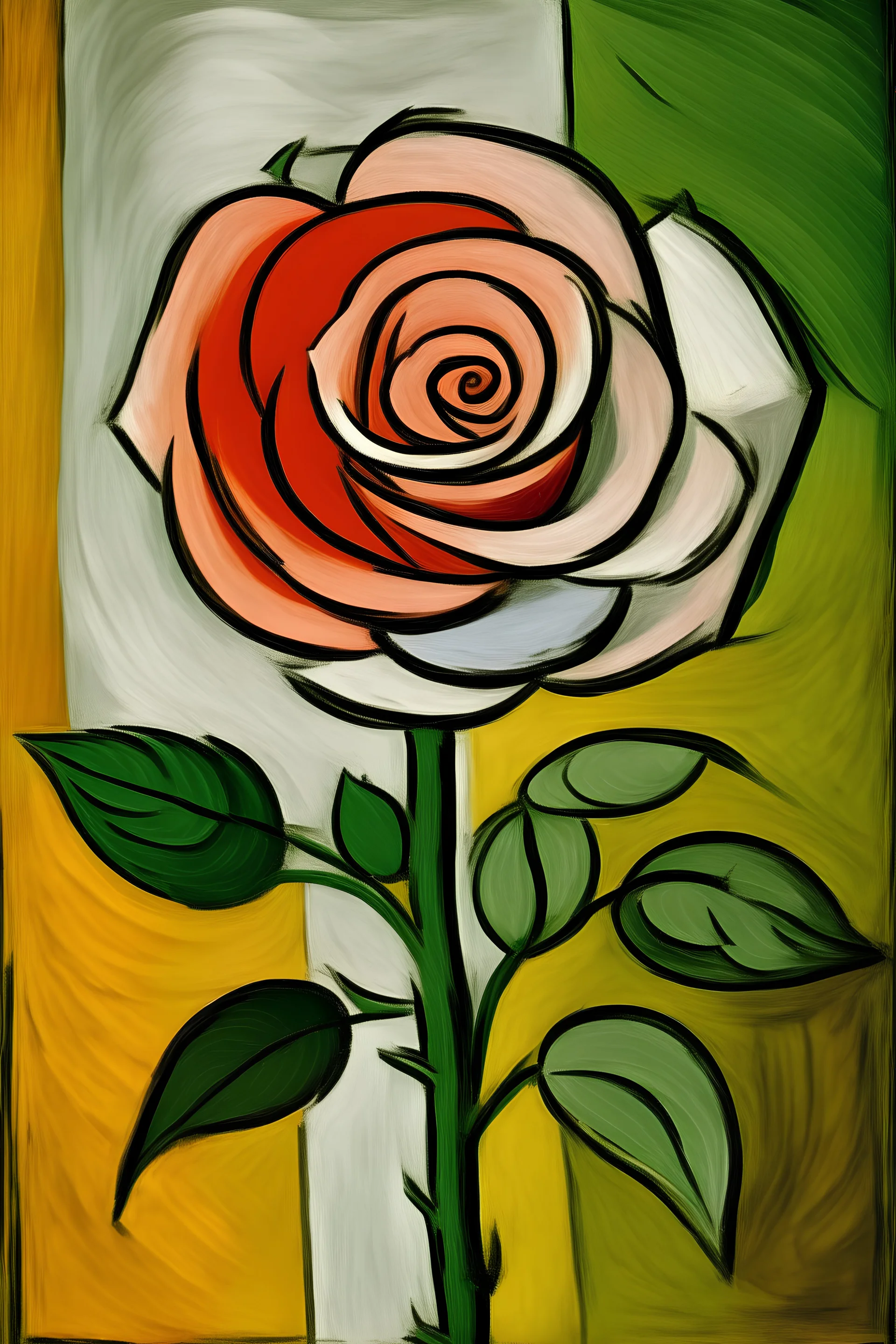 Portrait of a rose by Picasso