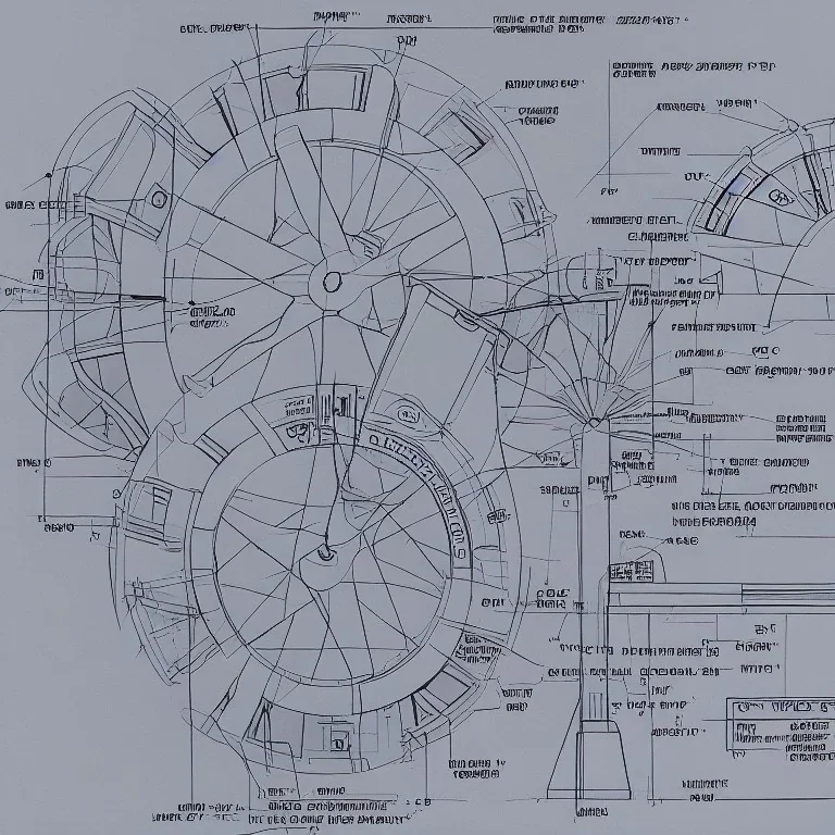 Technische zeichnung Lastenrad aus dem Jahr 2050