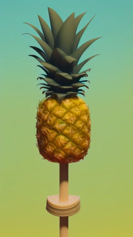 Pineapple on popsicle