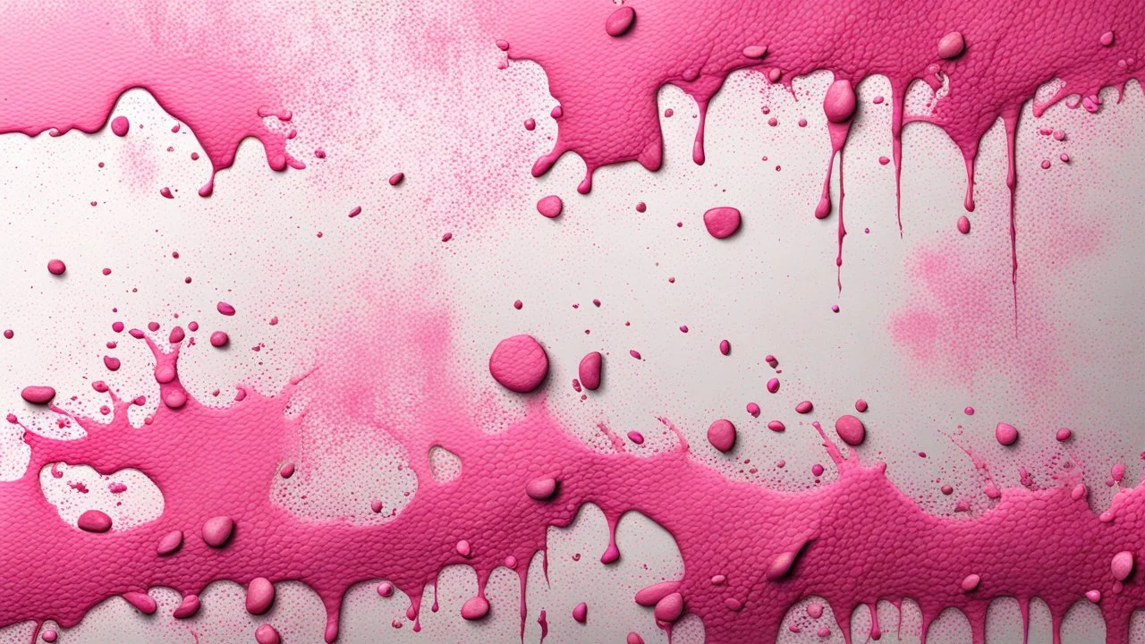 Hyper Realistic Pink Texture on White-Grungy-Paint-Spkatter-Background