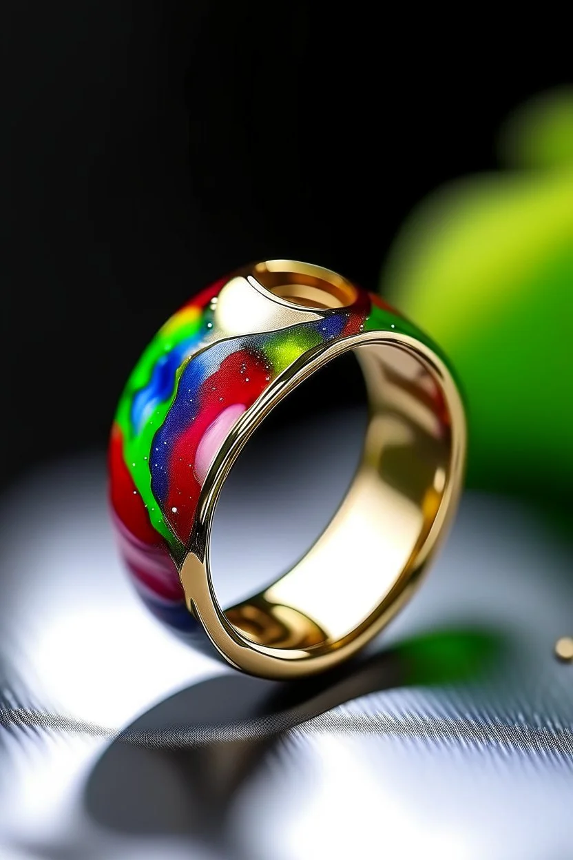 rainbow space ring