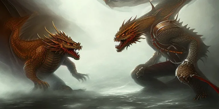 dragon god fighting a dragon god storm