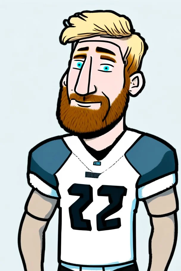 Tim Ream American football player cartoon 2d