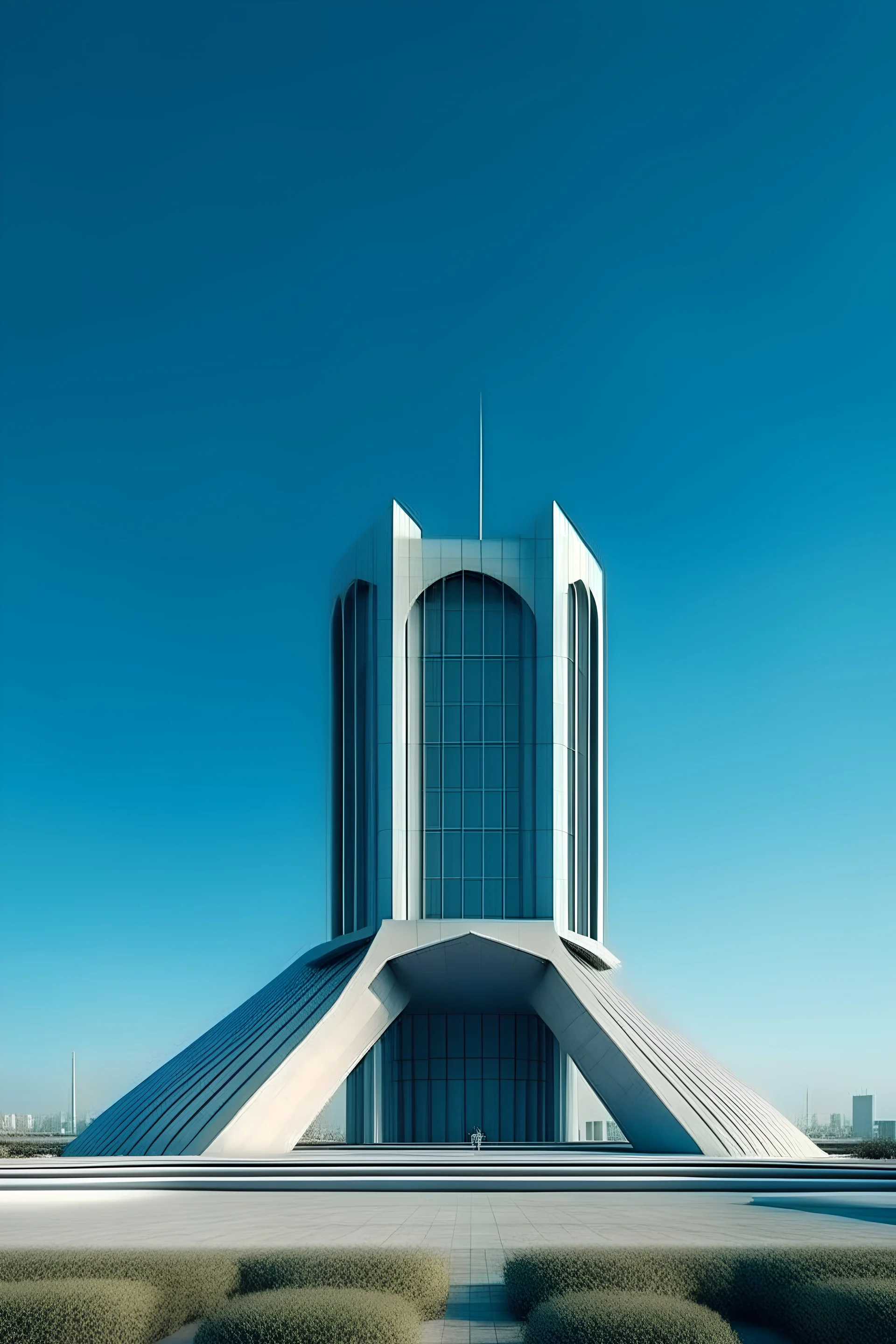 iranian islamic architecture modern minimal landmark