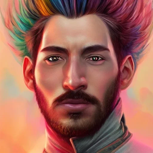 hyperrealism, male,beautiful d&d character portrait, colorful fantasy, detailed, realistic face, digital portrait, intricate armor, fiverr dnd character, wlop, stanley artgerm lau, ilya kuvshinov, artstation, hd, octane render, hyperrealism, beautiful d&d character portrait, colorful fantasy, detailed, realistic face, digital portrait, intricate armor, fiverr dnd character, wlop, s”