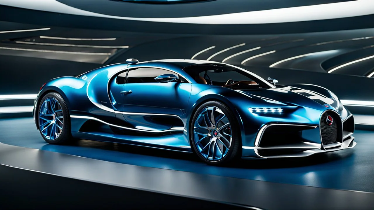 A stunningly realistic (((Bugatti x Mercedes UFO))), intricate detail and perfection in every surface, glimmering metal and luxurious contours, a (perfect model) for a desktop wallpaper fit for high resolution screens, evoking a sense of futuristic elegance in a (4K cinematic atmosphere).