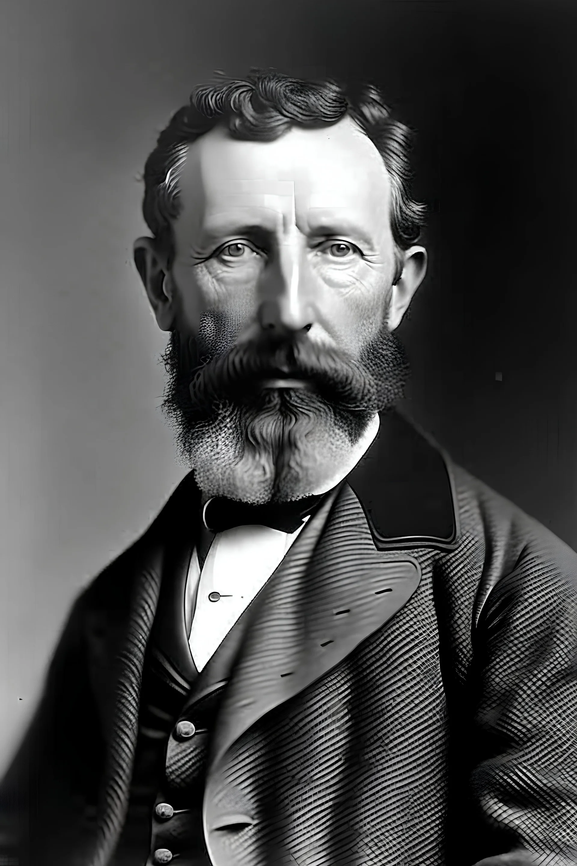 Ion C. Cantacuzino have 41 age, year 1866 portrait Monochrome.He was a politician and minister of Romania