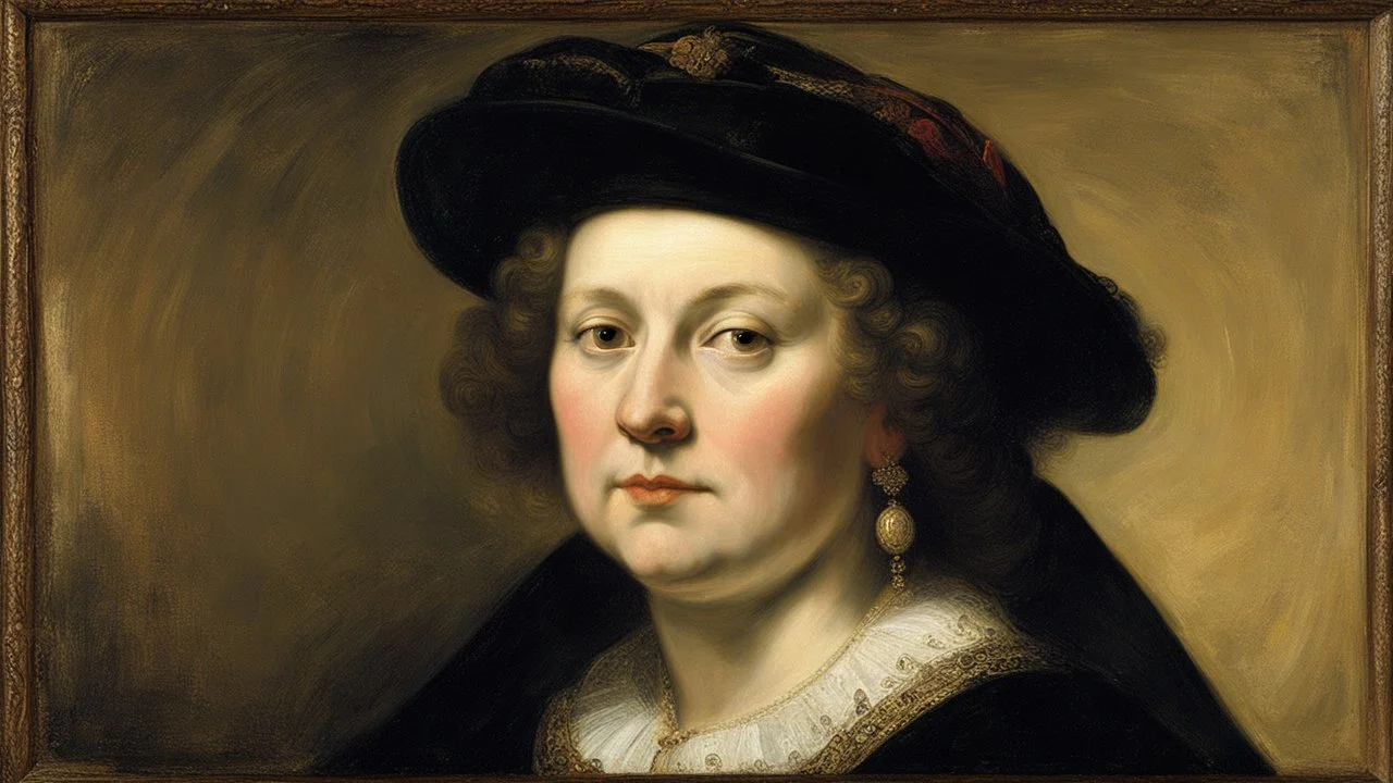 portrait of a woman by Rembrandt