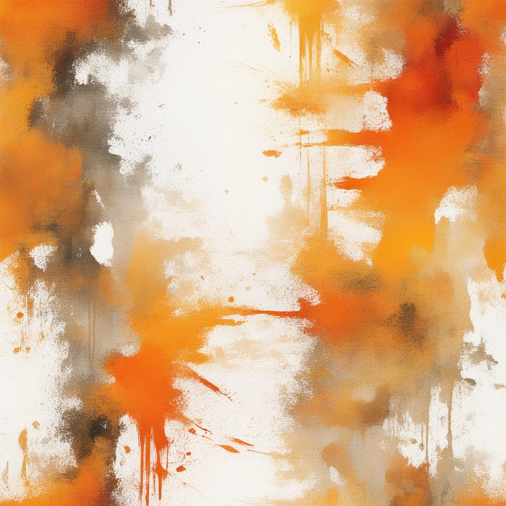 Hyper Realistic grungy-rustic golden, orange & white multicolor & textured-brush-stroke background