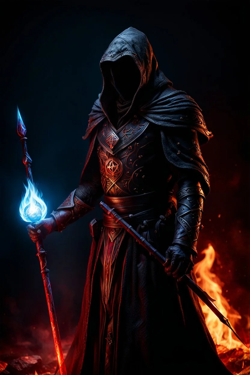 the blood covered sorcerer known as The Shadow of Death using the staff of undeath. black rotting fire. undeads. fantasy art, Cinematic lighting, Volumetric lighting, Epic composition, Photorealism, Bokeh blur, Very high detail, Sony Alpha α7, ISO1900, Character design, Unreal Engine, Octane render, HDR, Subsurface scattering