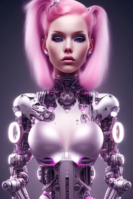 cyborg, pink hair, sexy, perfekt, real, dream