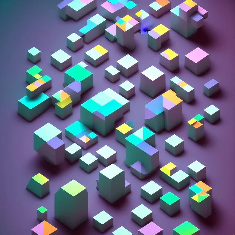 grey 3D colorful geometric installation, simplistic, studio lighting, C4D, 16k, Behance, Artstation, centered, top down camera, vibrant