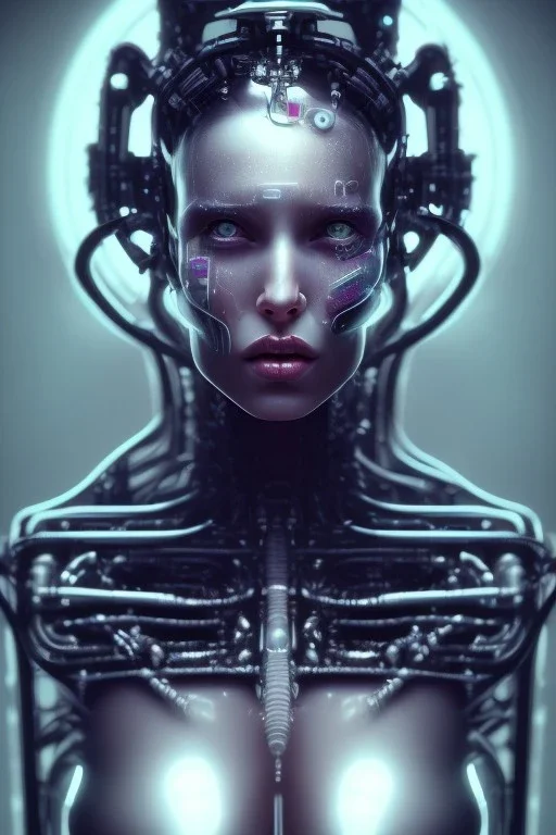 cyberpunk, head, women, portrai, open mouth, perfect skin, tron, cyborg , perfekt, real, dream, hr giger