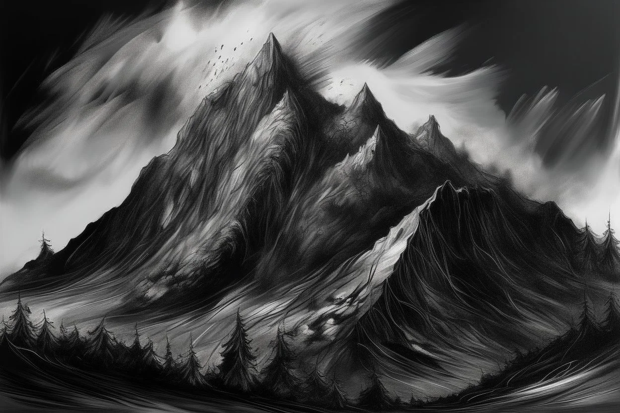 charcoal mountain