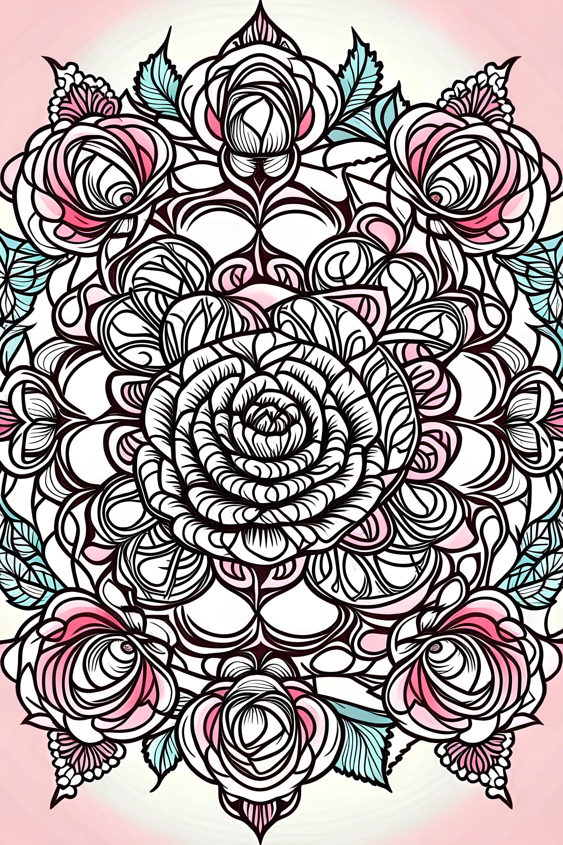 mandalas roses and thorns logo