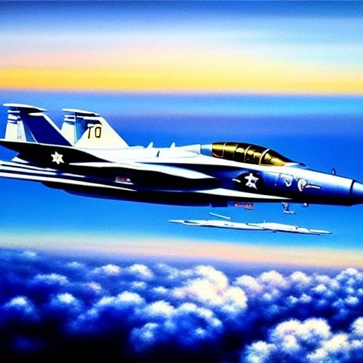 Drawing of 'F-4 Phantom jet',Flying,clouds,painting by Earl Norem, simon Bisley,frazetta,Howard,西嘛哒, evan lee, Vallejo,kelly oil on canvas, cinematic composition, extreme detail,fit full body inside picture,8k