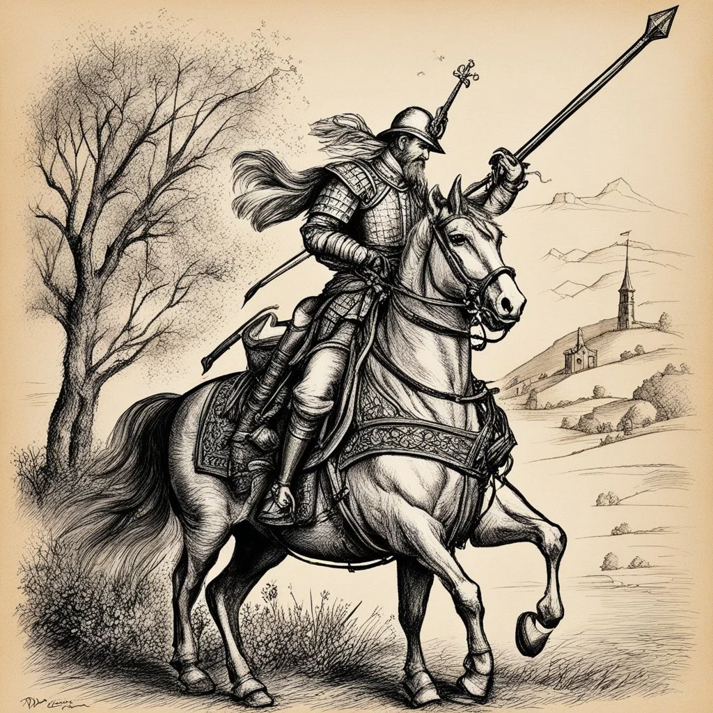[hig res photo by Miguel de Cervantes] what is Don Quixote not capable of making the difference and fiction? real disjunction or no willingness to face the reality? or is the reality too difficult to deeply understand?