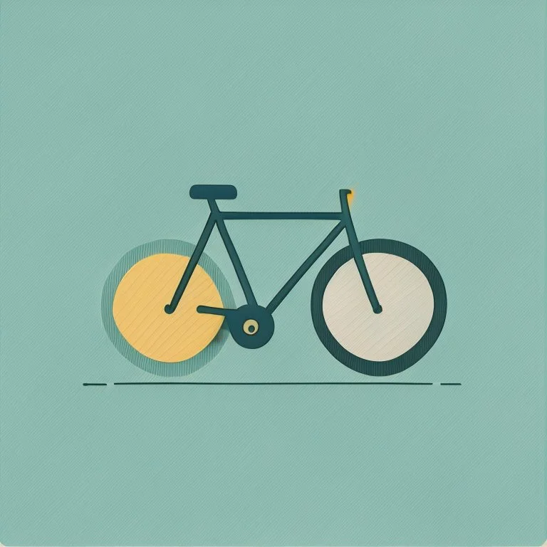 minimalistic bicycle illustration