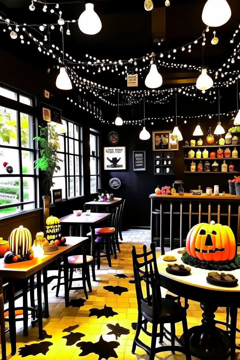 Halloween themed cafe