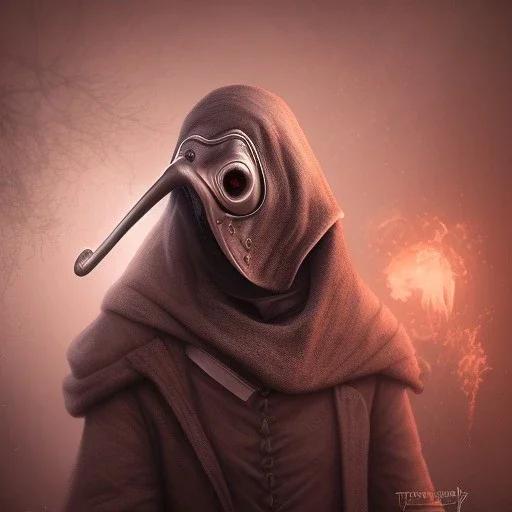 plague doctor, horror, hyperrealism, masterpiece, expert, 8K, dramatic lighting, sharp focus