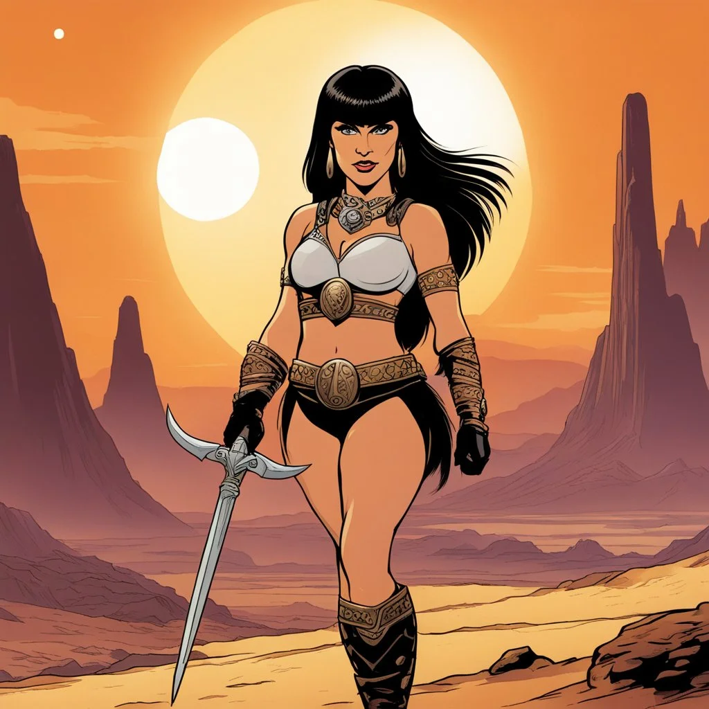 a Cartoon version of Xena on Barsoom